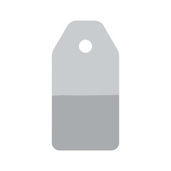 Simple gray gift tag illustration