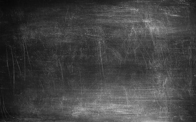 Grey textured background. Chalk rubbed out on blackboard