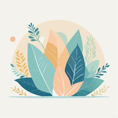 Minimalist Pastel Vector Poster