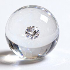 crystal ball on a white background
