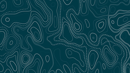 Topographic map pattern background vector. Abstract mountain terrain map background with abstract shape line texture. Design illustration for wall art, fabric, packaging, web, banner, wallpaper.