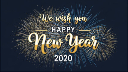 Happy New Year 2026! Festive graphic for the December 31st New Year celebration.