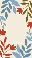 floral frame illustration