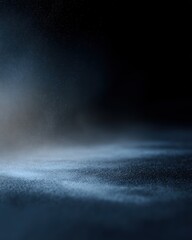 Abstract background using a subtle, fine dust particle effect on a dark background, creating texture and a cinematic feel for premium ads.