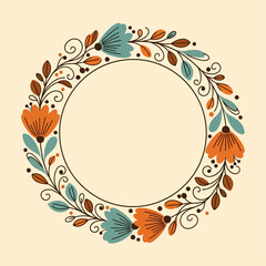 floral frame illustration