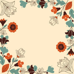 floral frame illustration