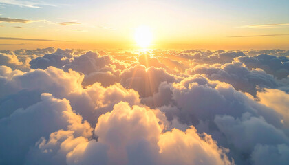 Sunset Over Clouds