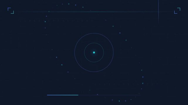 Futuristic digital abstract blue background with glowing stars, vector illustration for technology and internet communication concepts.