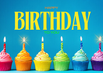 Elegant Happy Birthday Card &ndash; Minimal Modern Greeting Template