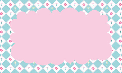 Cute pastel color poster background