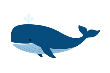 Obraz premium big whale vector