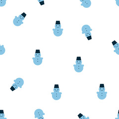 A seamless pattern with winter. 
