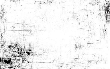 Black and white distressed grunge overlay texture. Abstract pattern of monochrome dirty creative design. Vector design.