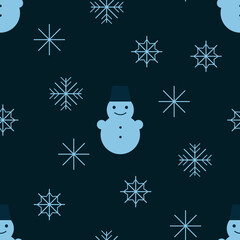 A seamless pattern with winter. 