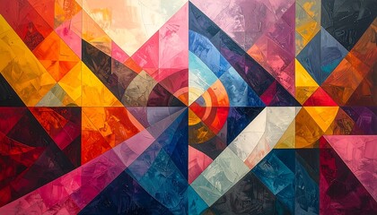 Vibrant abstract geometric design