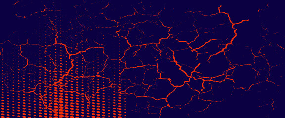 Abstract speed lines style orange color halftone banner design template. Vector illustration.