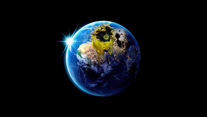 Fototapeta premium planet earth in space