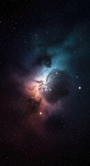 A high-resolution, deep space photograph showing countless white and colored stars scattered across a dark, nebulous cosmic field ,bright ,star ,exploration