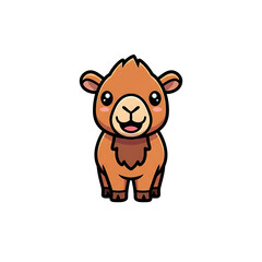 Obraz premium Cute Camel Cartoon.