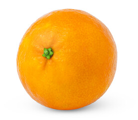 Ripe whole tangerine.isolated on a white background. Fresh mandarin with clipping path.
