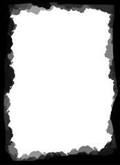 Obraz premium Grunge texture, black and white border, grunge frame, paint border a grunge frame design your photo grunge frame vector, grunge frame background
