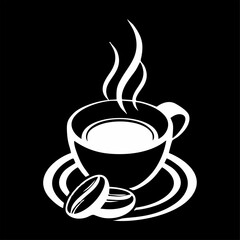 Coffee logo illustration design, suitable for logos and design elements