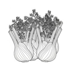 Stylised Green Palm Tree Silhouette