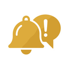 Notification bell with exclamation mark