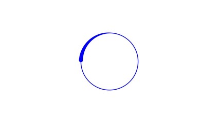 Simple blue circle with a highlighted segment loading icon