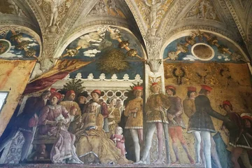 Frescoes in the bridal chamber in the Castle of San Giorgio in Mantua, Italy © sansa55