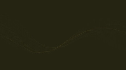 Subtle Flowing Wavy Lines on a Dark Olive Green Background
