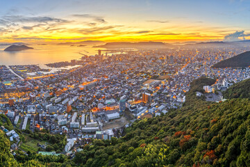 Fototapeta premium Takamatsu, Japan Downtown City Skyline 2452