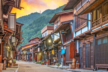 Narai-juku, Nagano, Japan Historic Town Along the Nakasendo Historic Route 2448