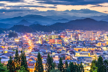 Obraz premium Takayama, Japan City Skyline 2412