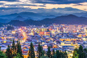 Obraz premium Takayama, Japan City Skyline 2411