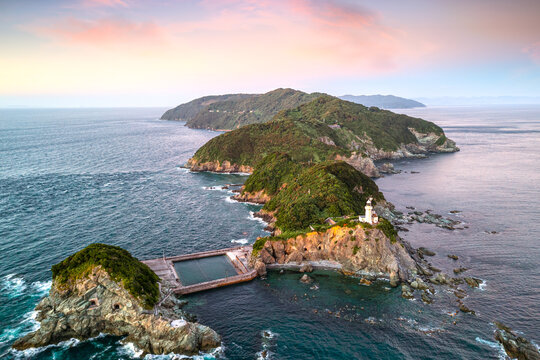 Sadamisaki Lighthouse on the Sadamisaki Peninsula on the island of Shikoku, Japan 2414