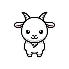 Cute Goat Cartoon. (3)