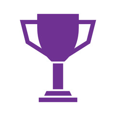 Purple trophy icon representing achievement
