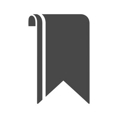 Dark grey flag icon on white background