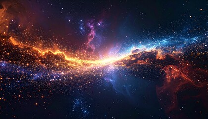 abstract, cosmic, space, dust, light, glow, particle, background, template, galaxy, abstract background, universe, digital art, creative, modern, dark, star, motion, depth, wallpaper, futuristic, ener