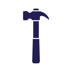 Hammer icon on white background