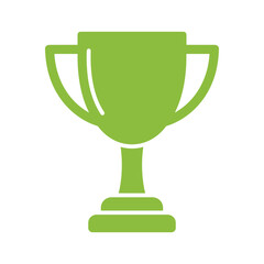 Green trophy icon representing achievement