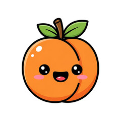 Fototapeta premium Cute Peach Illustration. (2)