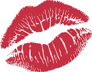 Lips sign silhouette vector design