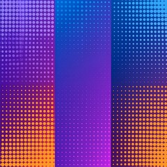 Vibrant, colorful halftone design