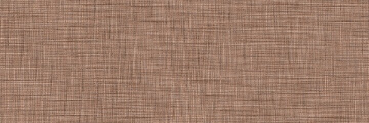 Seamless Brown Woven Fabric Texture Neutral Earth Tone Linen Cloth Background Close-up Simple Rustic Horizontal Fiber Pattern