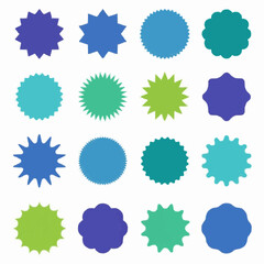 Starburst sale icon set