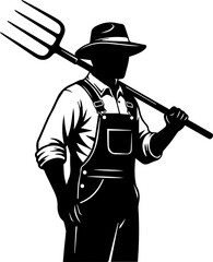 farmer with shovel