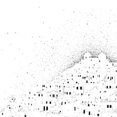 Solid black background, minimalist clean design for modern projects, abstract visual.