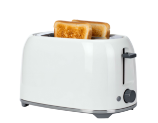 White appliance browning bread slices